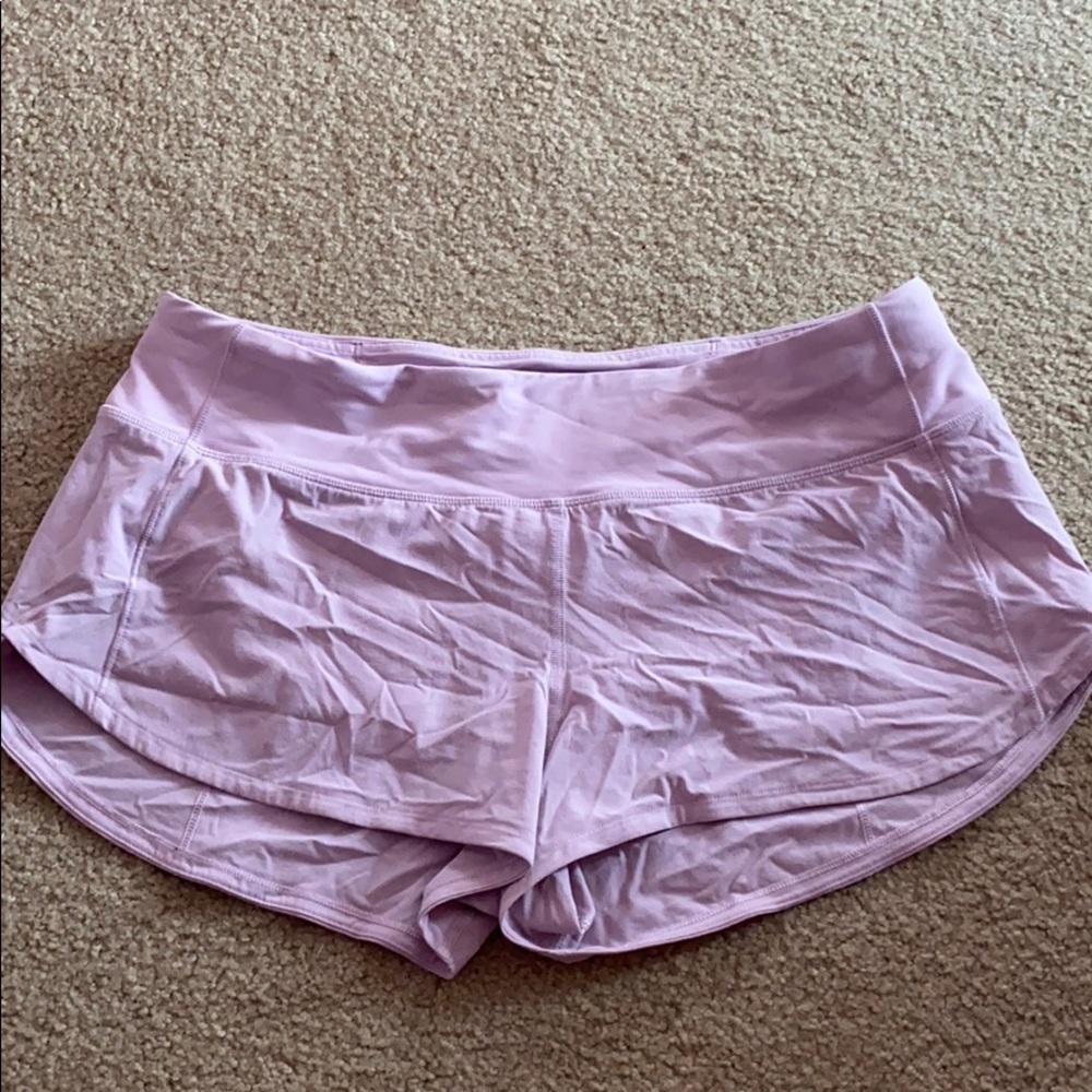 Lululemon lavender shorts size 6